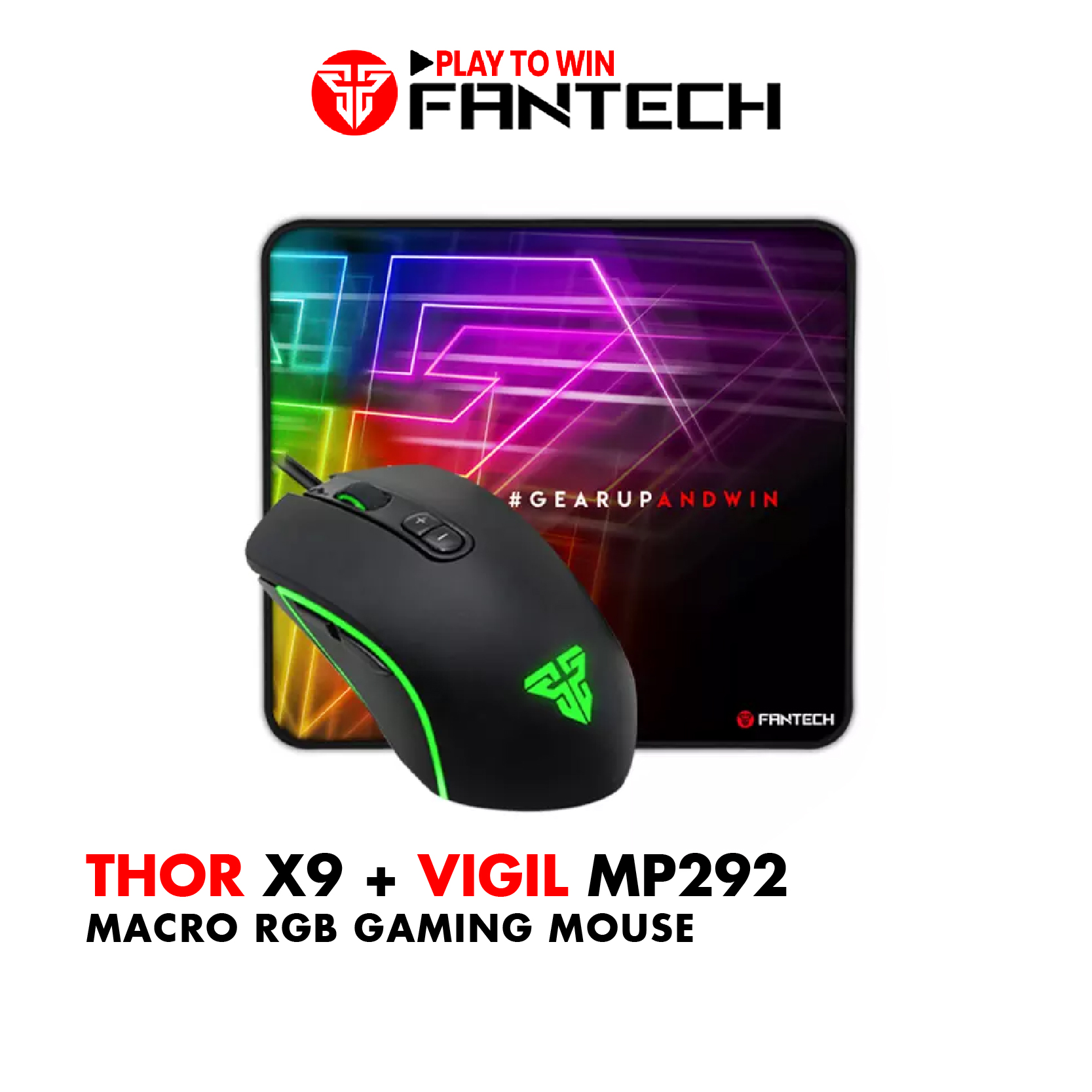 Chuột Gaming Có Dây Fantech X9 THOR 4800DPI LED RGB 16,8 Triệu Màu 7 Phím Macro Có Phần Mềm Tùy...
