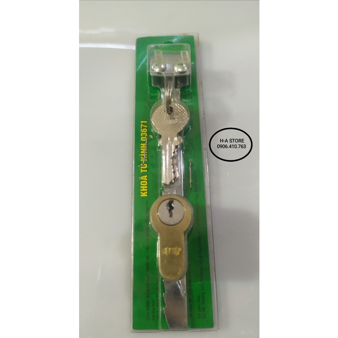 Khoá tủ kính Việt tiệp mã 03671