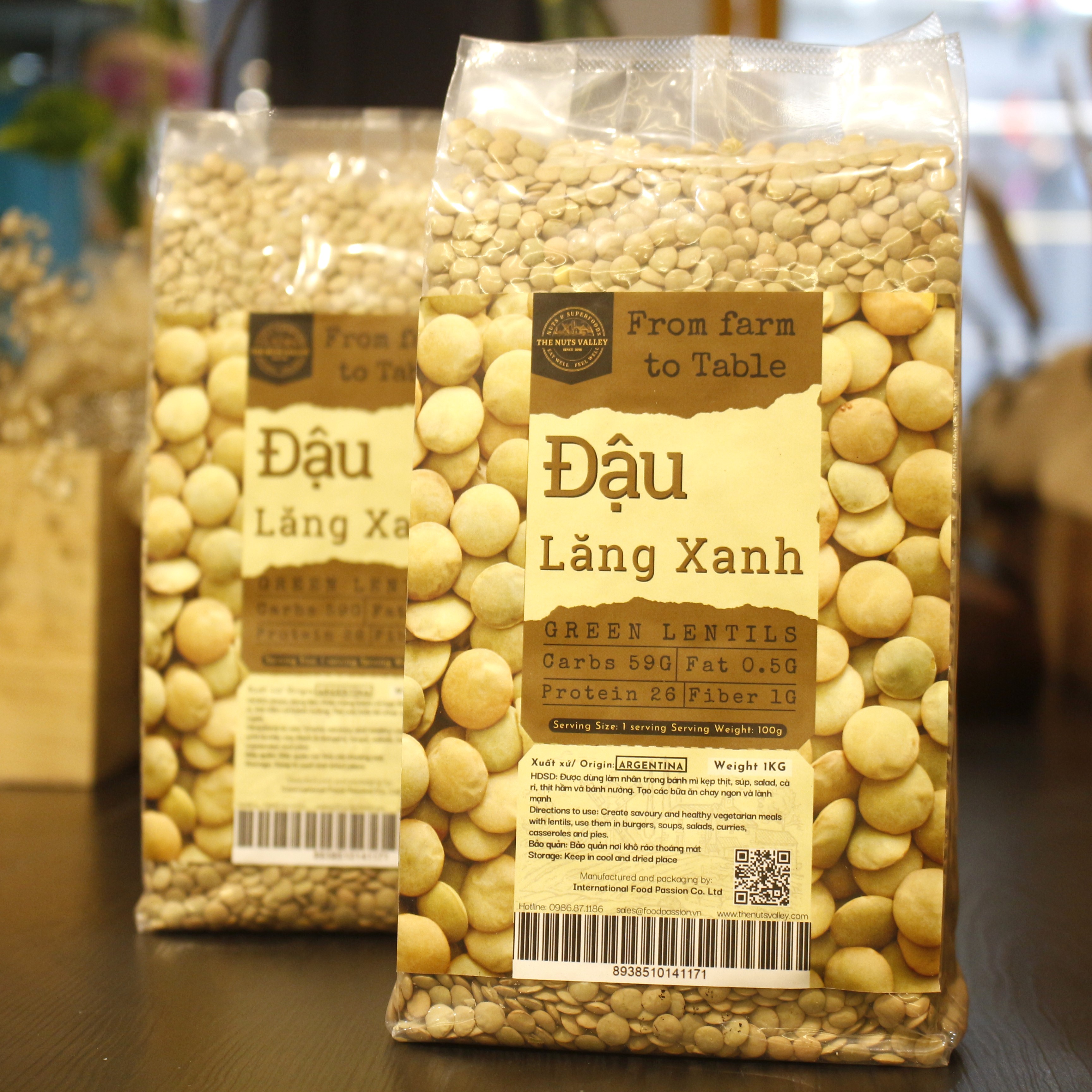 Đậu Lăng Xanh - GREEN LENTILS The Nuts Valley