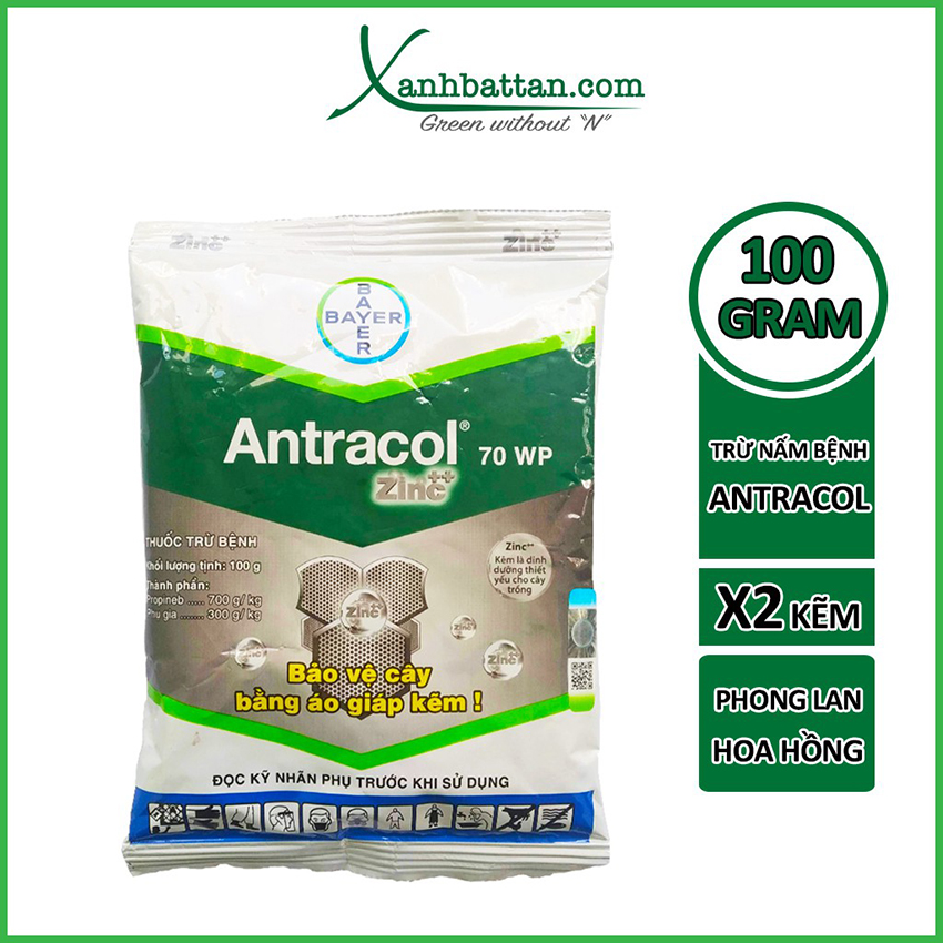 Chế Phẩm Trừ Nấm Bệnh Antracol Gói 100 Gram