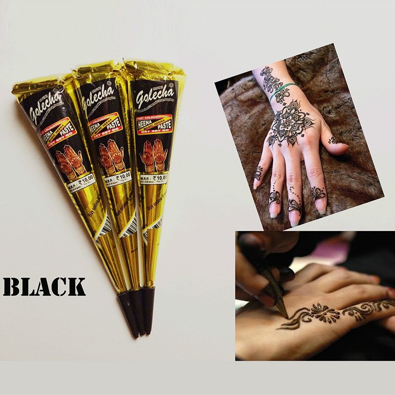Mực henna Ấn Độ chính hãng tặng 6 hình mini dùng thử