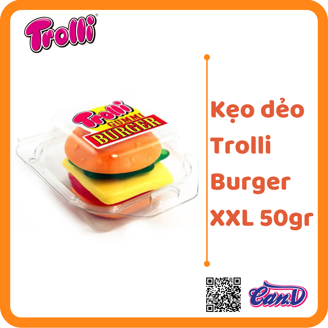 Kẹo dẻo trolli burger xxl 50gr