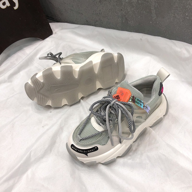 Giày thể thao sneaker nữ - Giày phản quang đế cao su