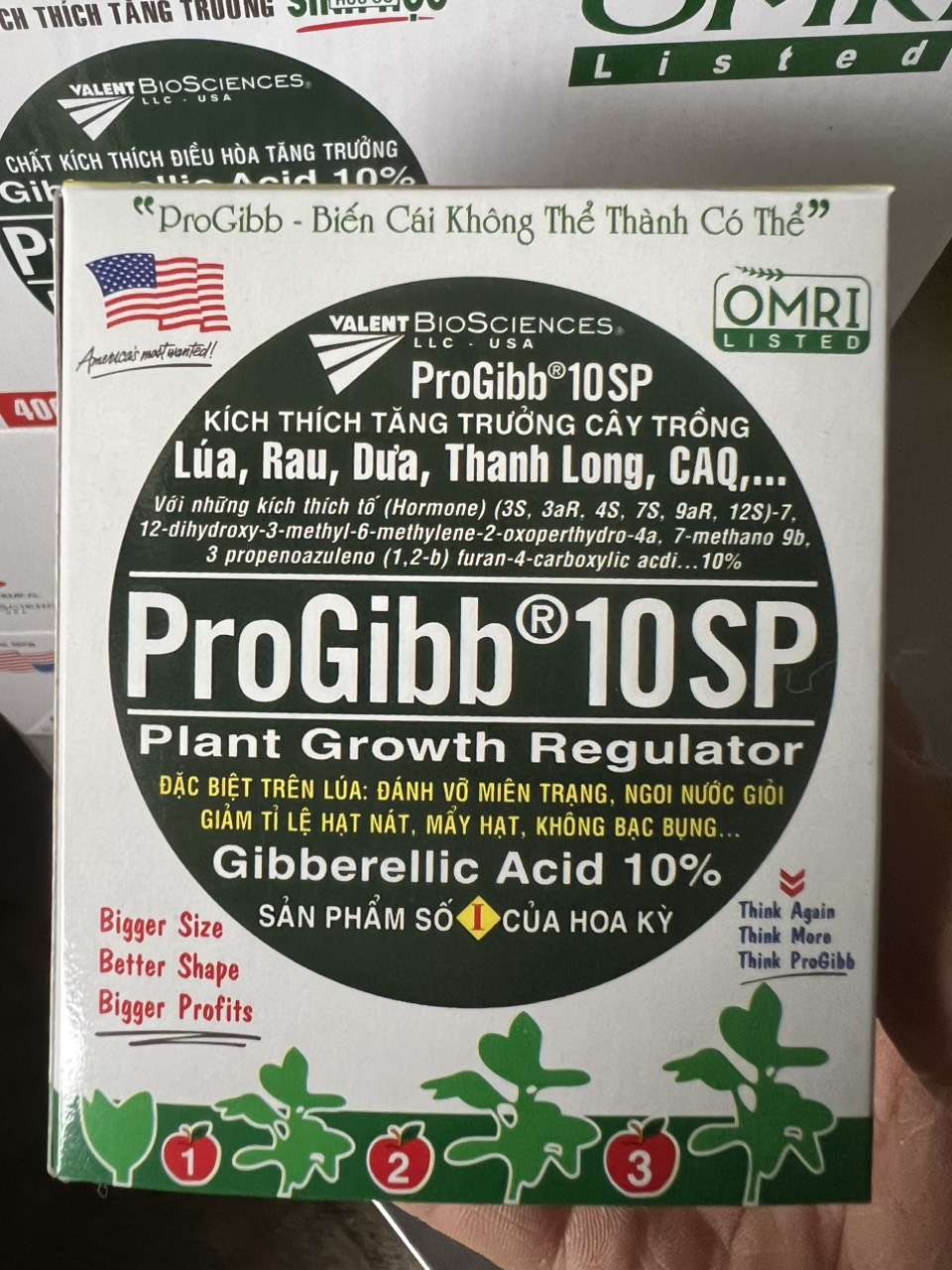 Phân bón lá kích thích tăng trưởng ProGibb 10SP (GA3 gói 1gr)