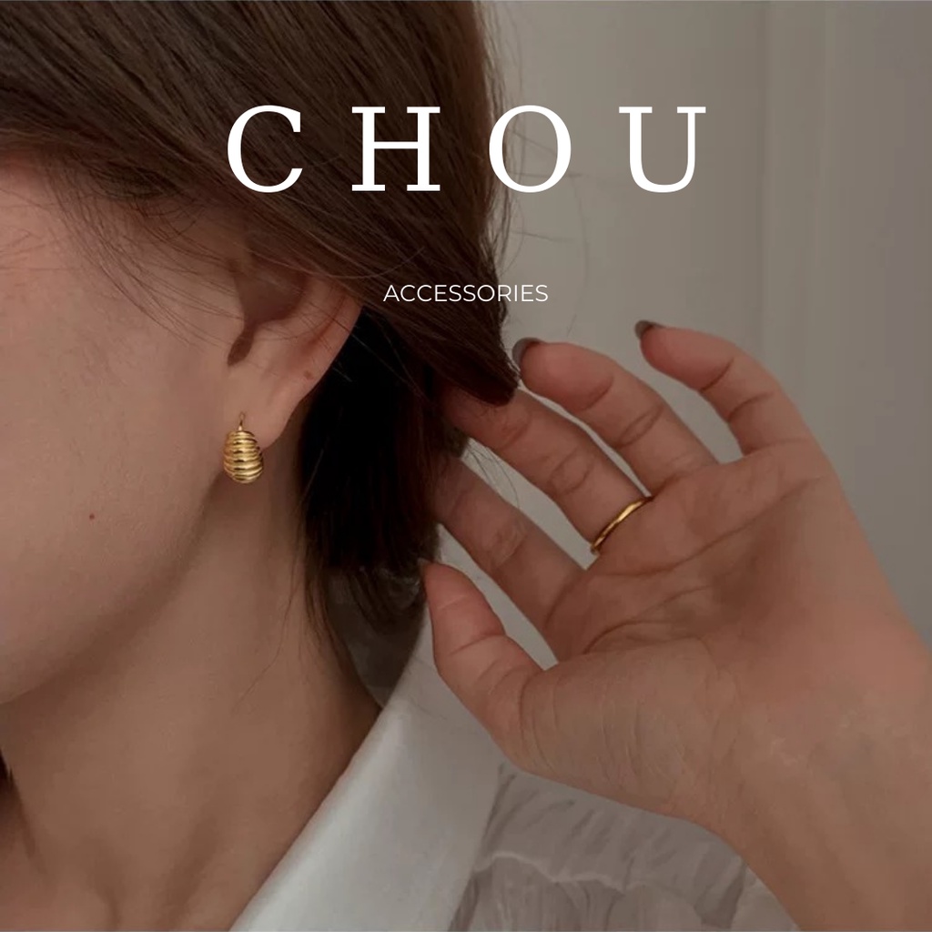 Bông Tai S925 Croissant Mini  | CHOU ACCESSORIES |