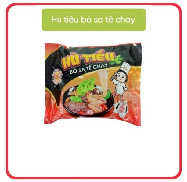 Hủ tiếu bò satế chay âu lạc 92g