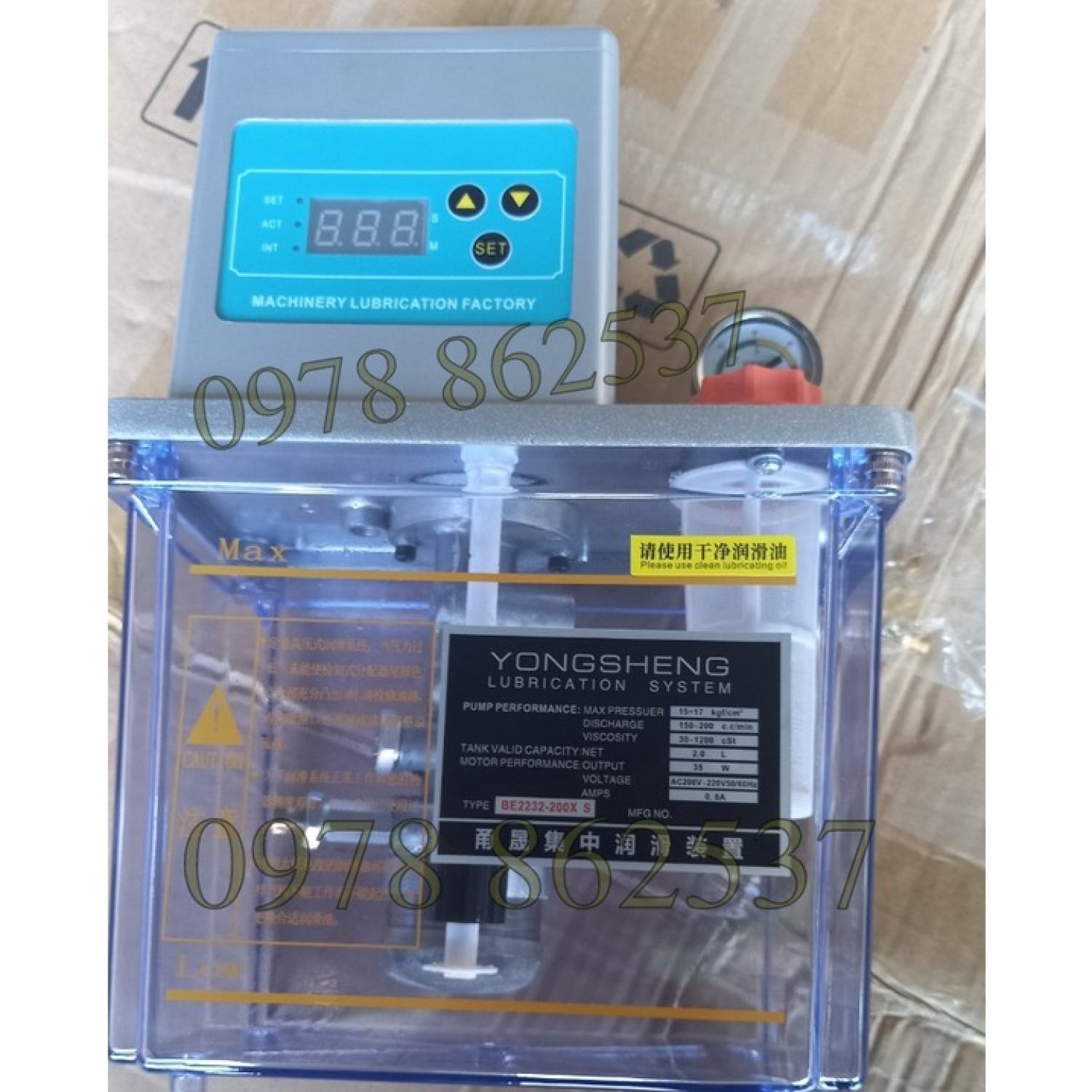 Bơm dầu bôi trơn tự động 2 lít BE2232-2L