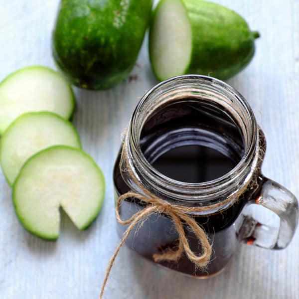 Sét La hán + thục địa nấu trà bí đao