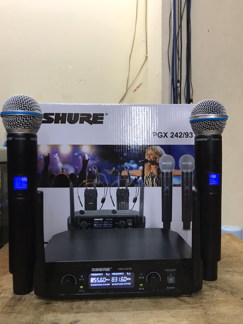 Micro PGX 242/93 Kiểu Micro cài đầu, 2 Micro cài - Hàng nhập khẩu