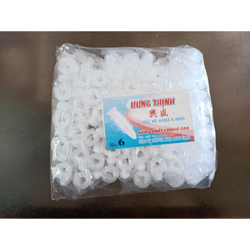 Tắc kê (nở nhựa) số 3/4/5/6 - Giá 1 bịch (100 con)