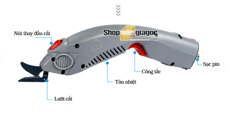 Kéo Cắt Vải Dùng Điện Cầm Tay MYX
