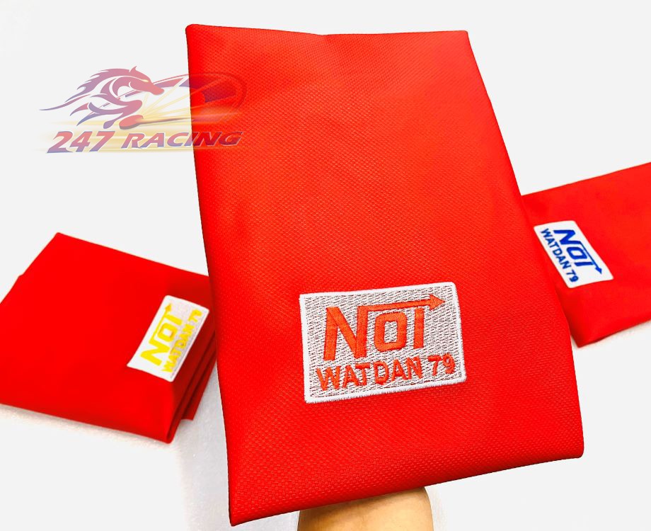 Siêu Hot Da yên Thái chữ NOI da ĐỎ gắn xe máy Exciter,Sirius,Wave,Dream,Satria ,Sonic,Winner