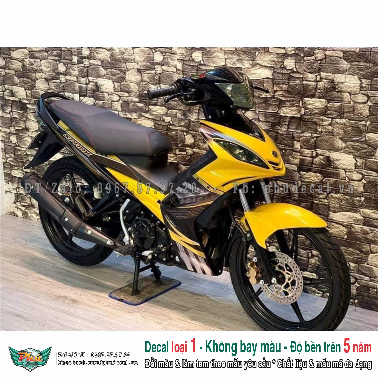 Tem rời ex 2010 vàng đen spark