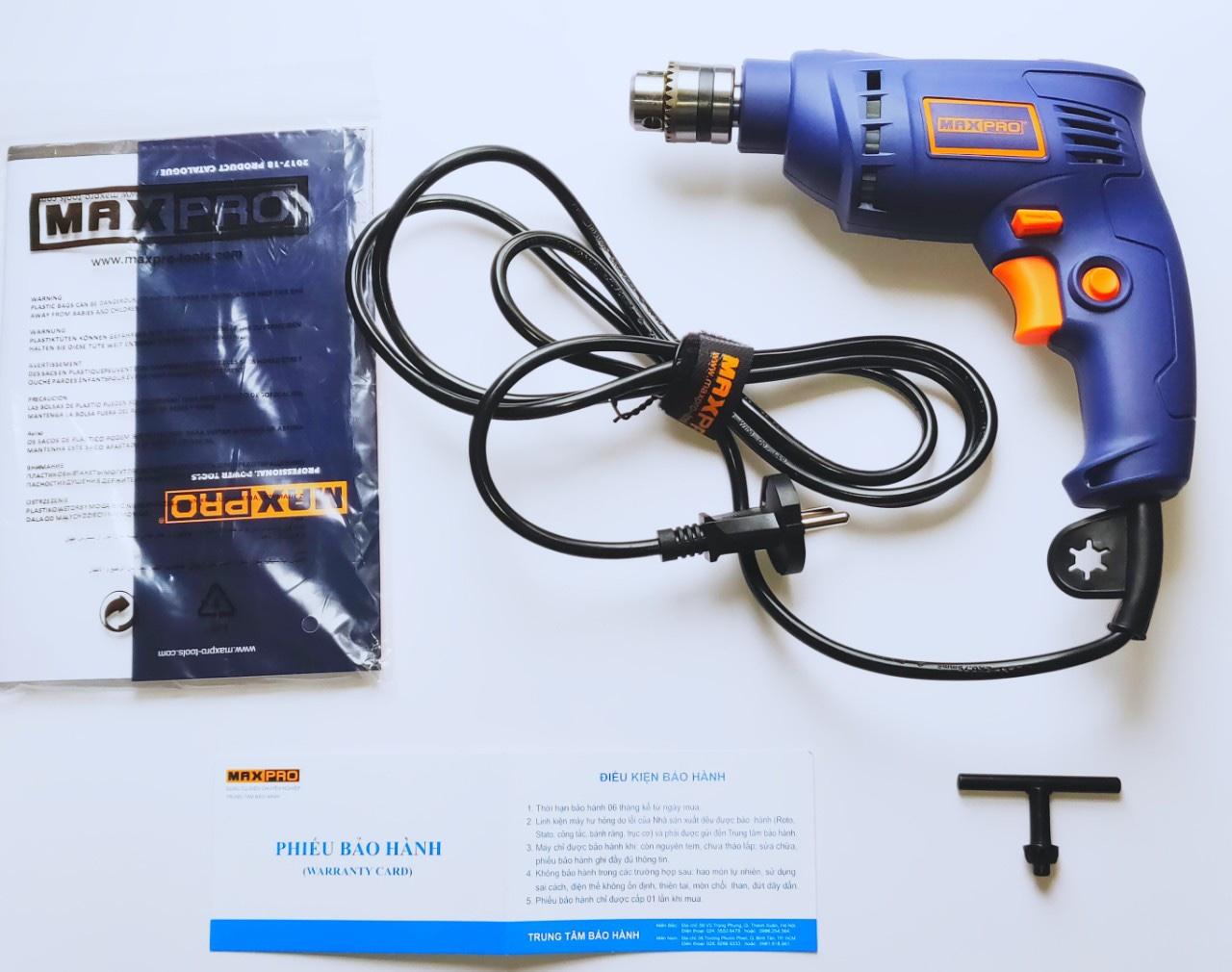 6.5mm Máy khoan cầm tay 320W Maxpro MPED321V