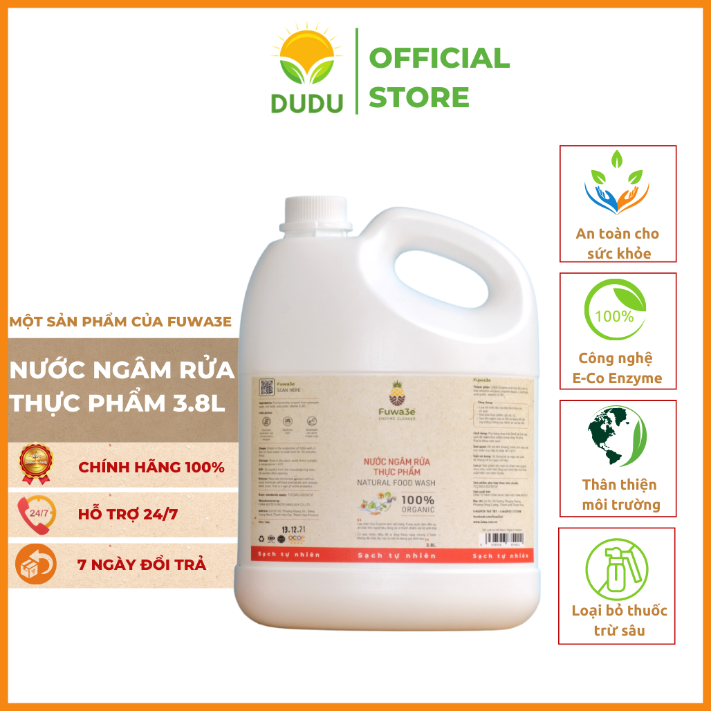 Nước Ngâm Rửa Thực Phẩm Fuwa3e- DuDu