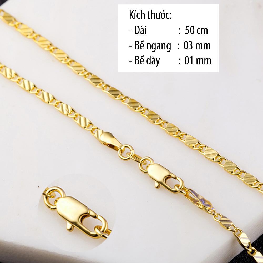Dây Chuyền Nữ Mạ Vàng 18K Cao Cấp - DV02