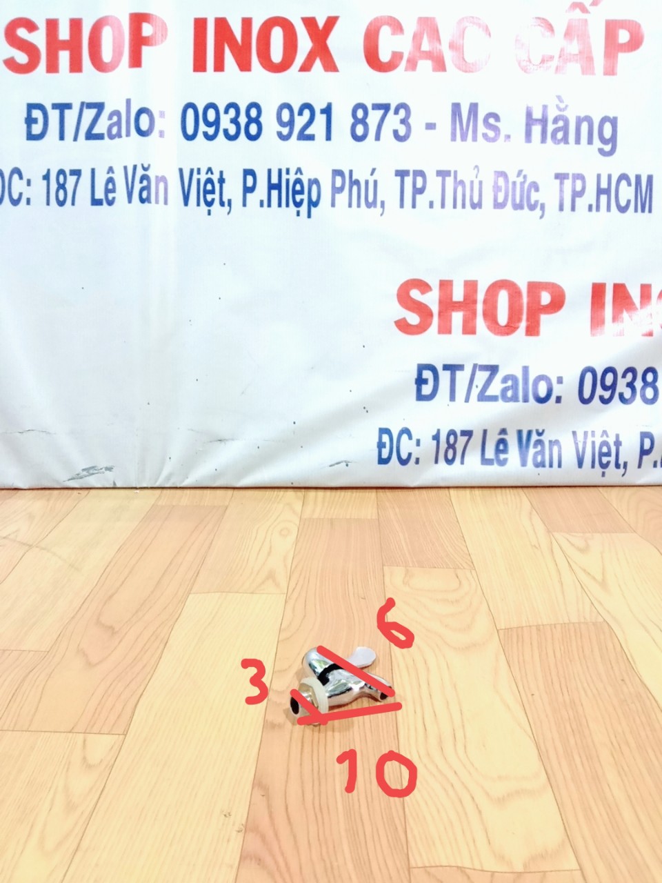 Vòi Bình Lọc Xi Mạ Crom Phi 17 Cao Cấp _ Mã: VBL04X