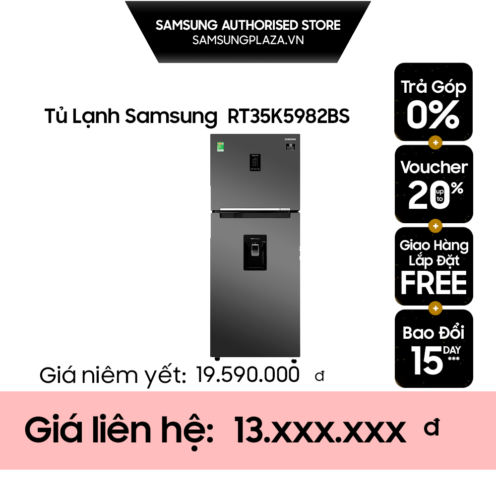 RT35K5982BS - Tủ lạnh Samsung Inverter 375 lít RT35K5982BS/SV