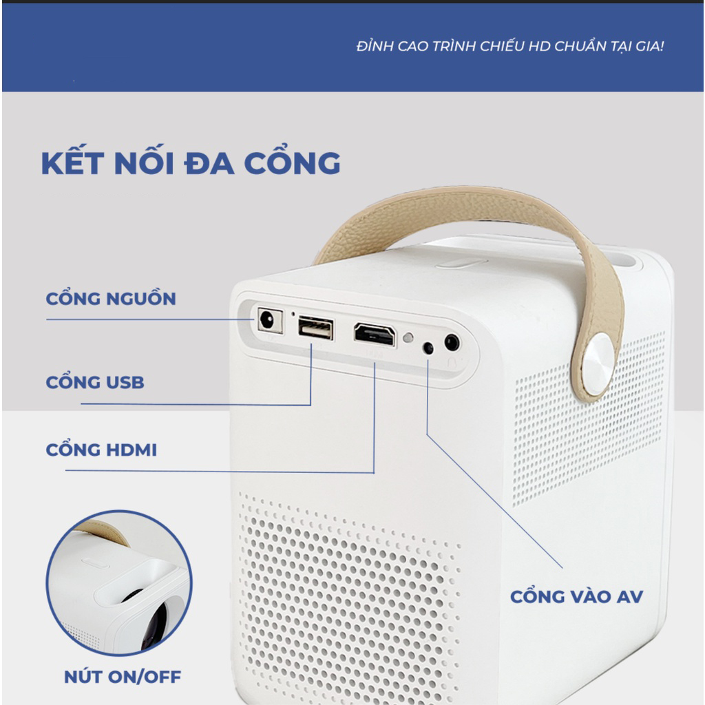 máy chiếu android, kết nối điện thoại với máy chiếu, máy chiếu mini android, máy chiếu android giá rẻ, Máy Chiếu Mini KAW-550 Hệ Điều Hành Android, Kết nối Điện thoại   Full HD 1080 - Bảo Hành 12 Tháng