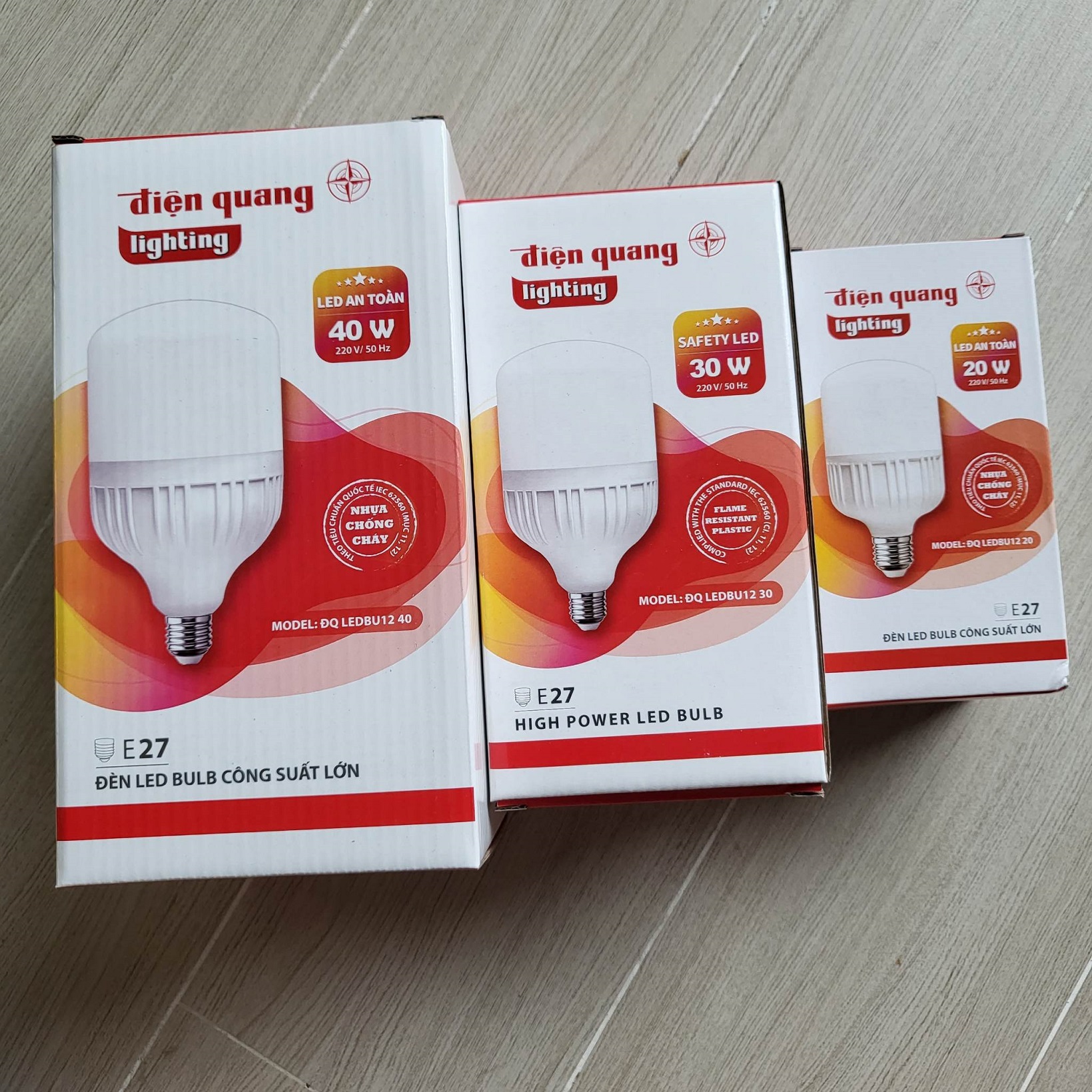 Bóng đèn LED bulb Điện Quang Rạng Đông 30W 20W ChipLED