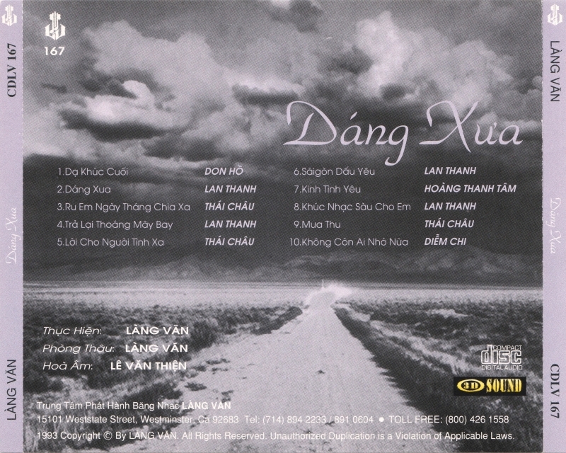 Bộ 6 đĩa cd nhạc Làng Văn 5