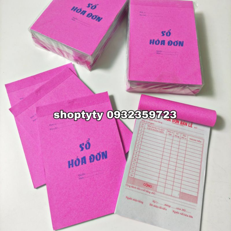 10 Cuốn Sổ Hóa Đơn 1 Liên ( 80 tờ )Ghi Giá