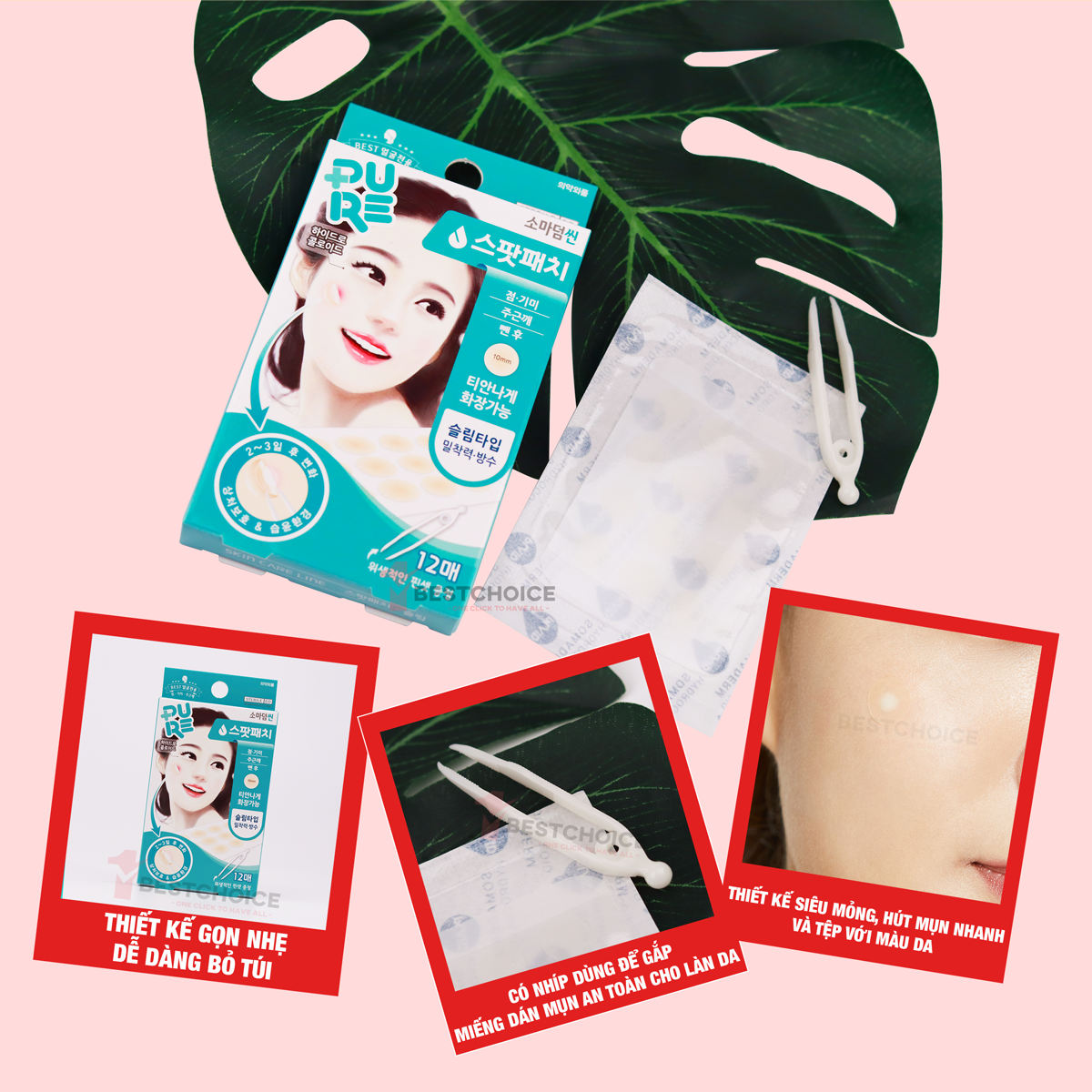 Combo 5 Miếng Dán Mụn Somaderm 12 ( Hộp 12 Miếng)