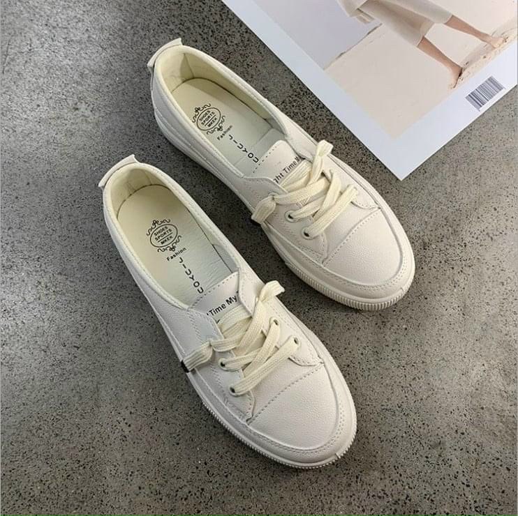 [SenXanh] Giày lười da mịn buộc dây đế cực êm