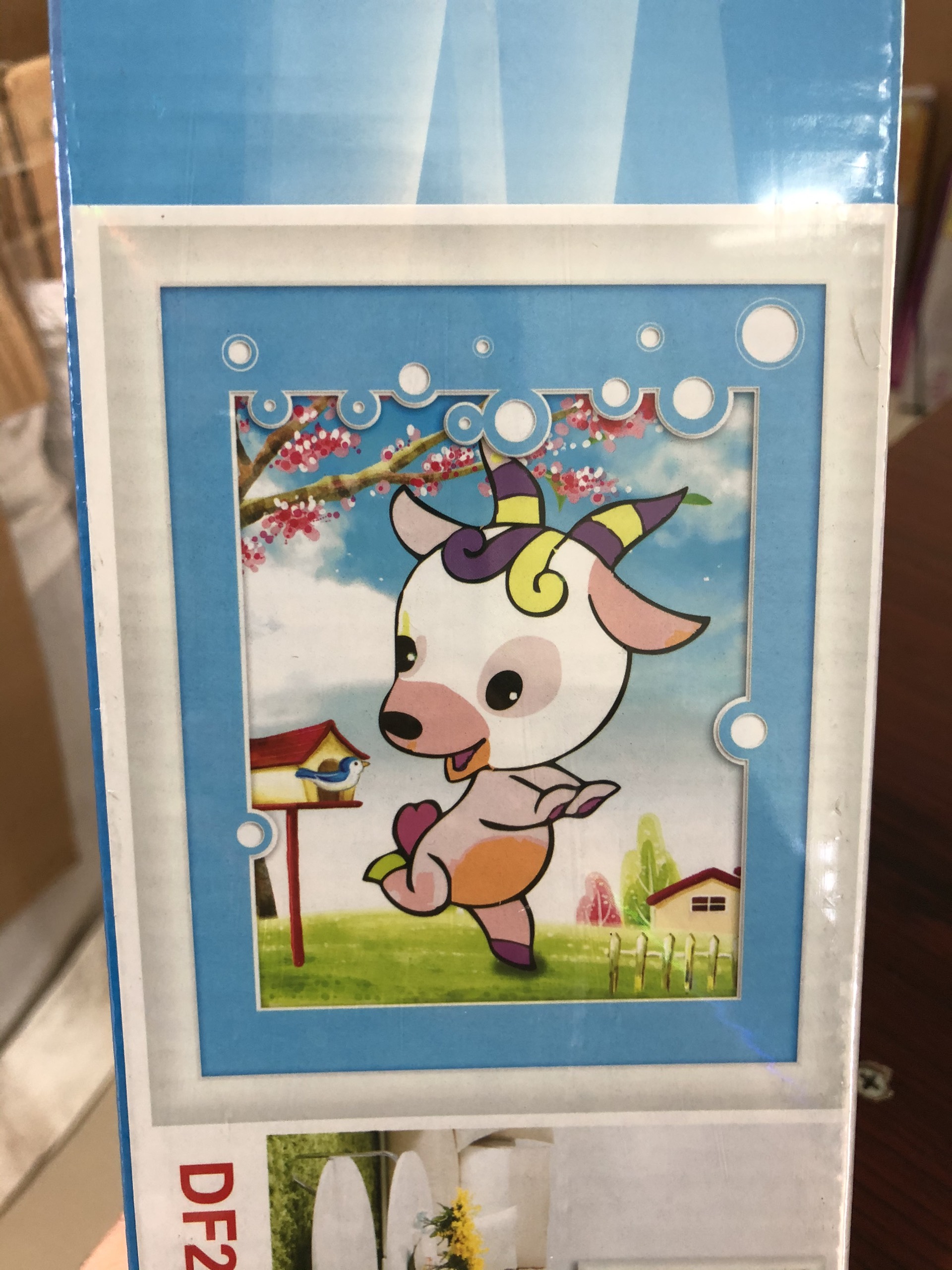 Tranh Đính Đá CON DÊ (ĐÁ ABC CAO CẤP). Kích Thước: 30cm x 36cm
