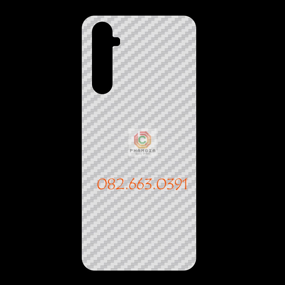 Miếng dán mặt lưng skin carbon Realme 6