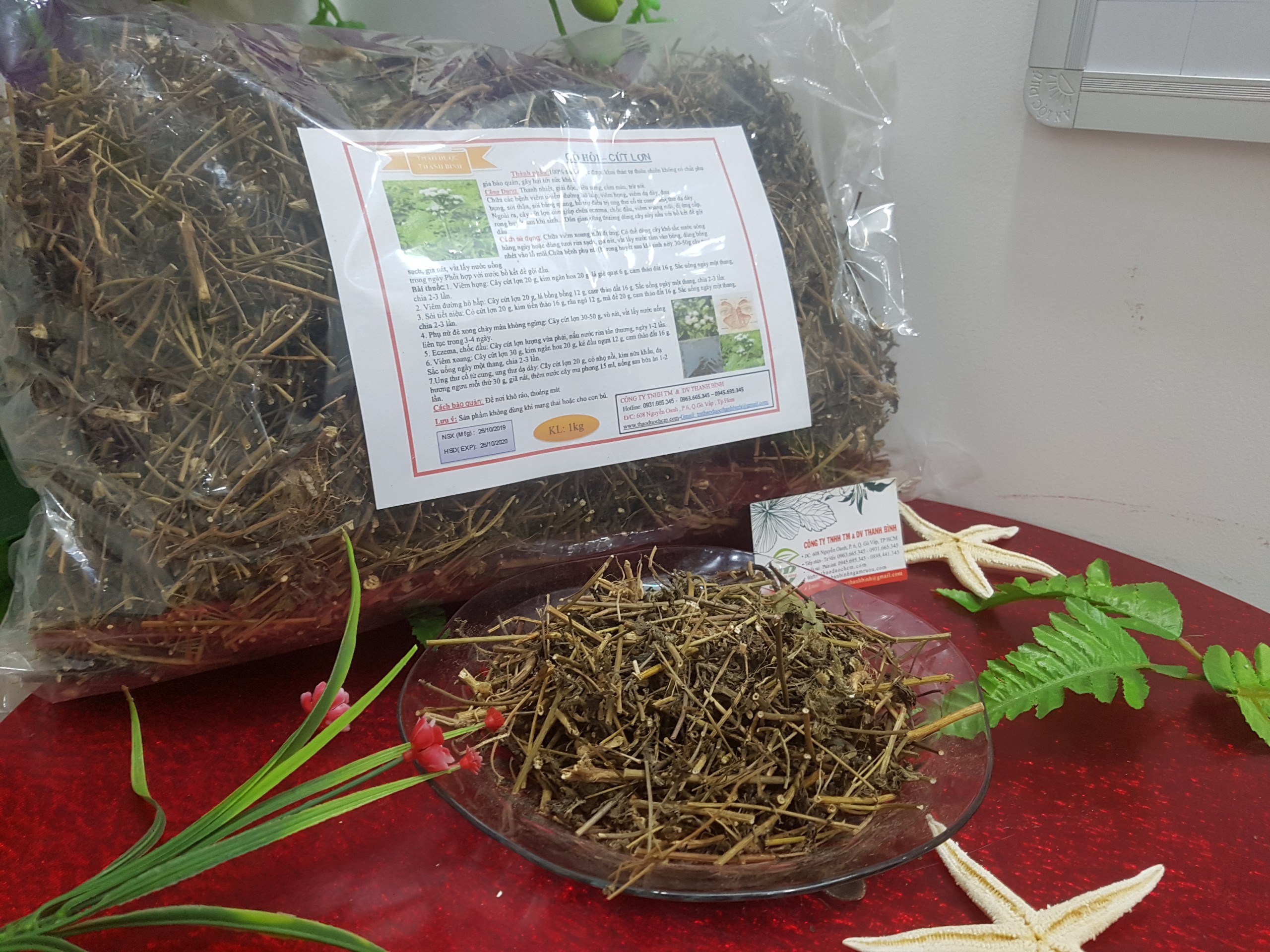 Cây Cứt Lợn ( Cây Cỏ Hôi ) Khô 1KG - Thảo Dược Thanh Bình