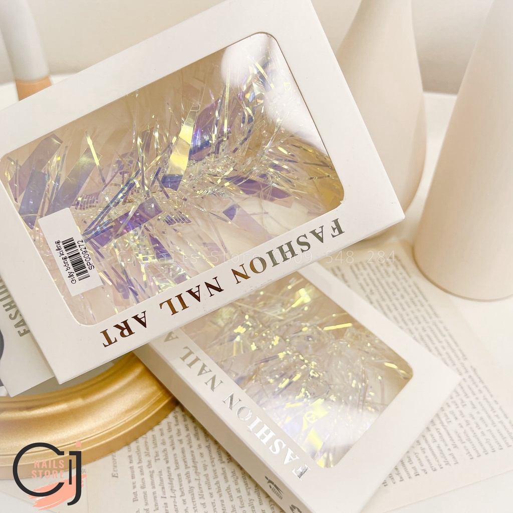 {CJ Nails Store} Giấy thủy tinh ẩn móng