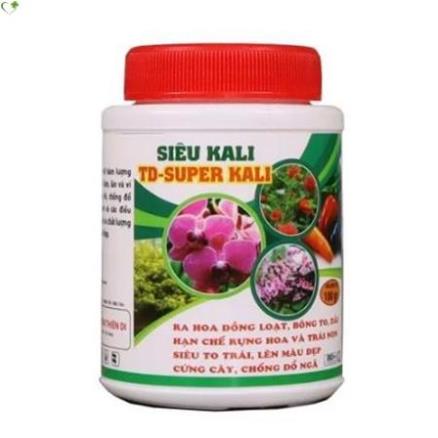 Phân bón giúp cây chống đỗ ngã, cứng cây, chắc trái Siêu Kali TD Super Kali 100gram