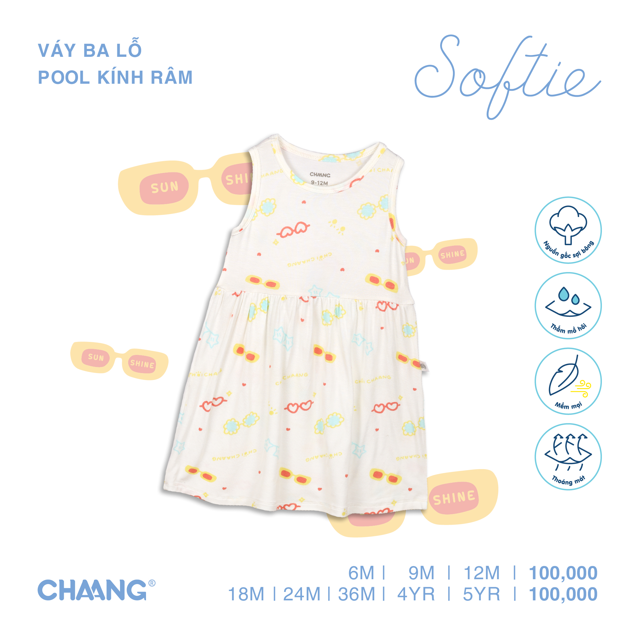 Váy ba lỗ Pool Party Chaang