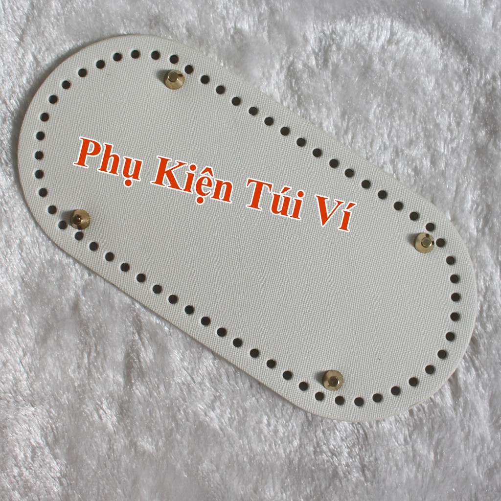 Tấm đế da pu đục lỗ 12,5x25cm