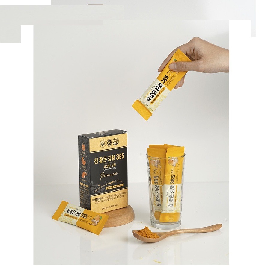 Thạch Nghệ Nano Collagen  Curcumin 365 Hàn Quốc