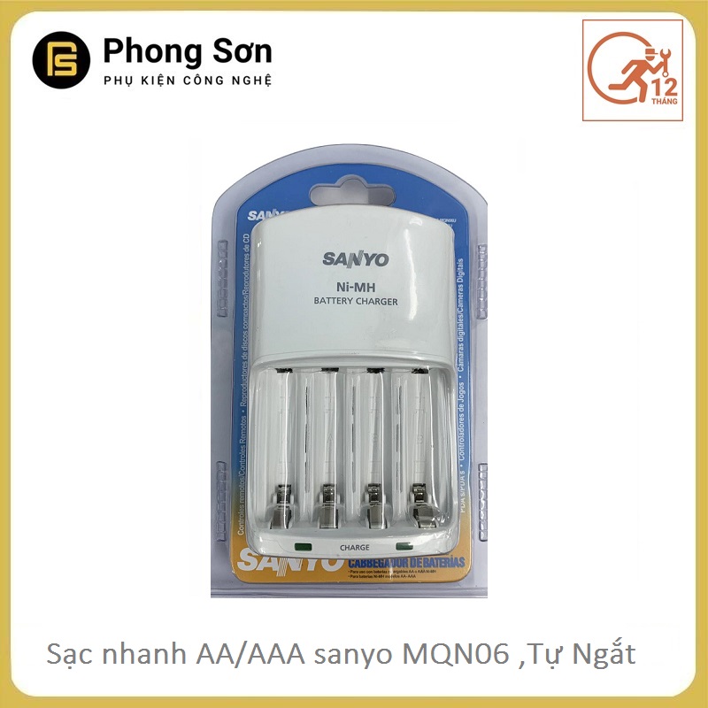 Sạc pin AA-AAA MQN06 Sanyo (sạc nhanh)