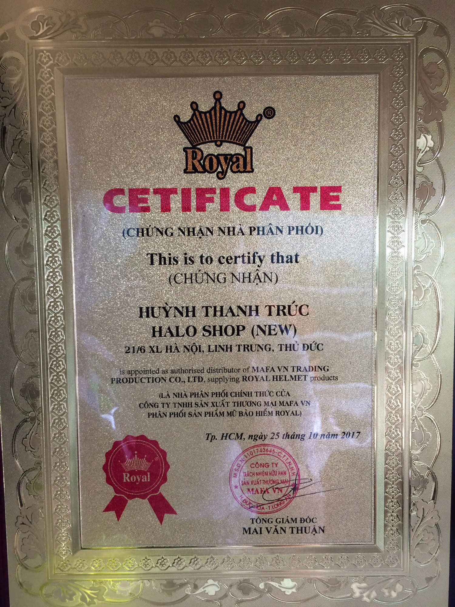 Mũ bảo hiểm Fullface Royal M141K (Chính hãng)