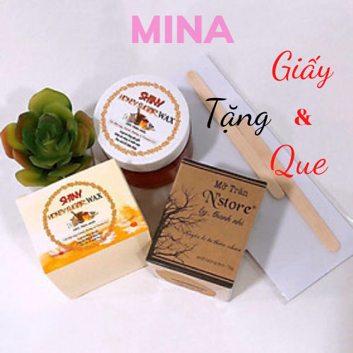 Combo triệt lông wax lông shiny + mỡ trăn n'store ,tẩy lông,wax lông shiny 250gr + mỡ 75ml mina mn010 giúp lấy sạch lông tận gốc