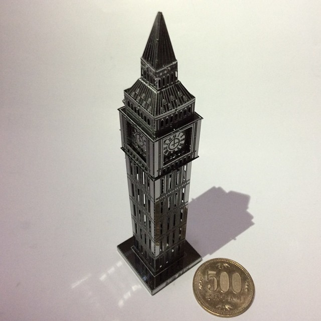 Mô Hình 3D Kim Loại Lắp Ráp Tháp Đồng Hồ Big Ben [Chưa Lắp]