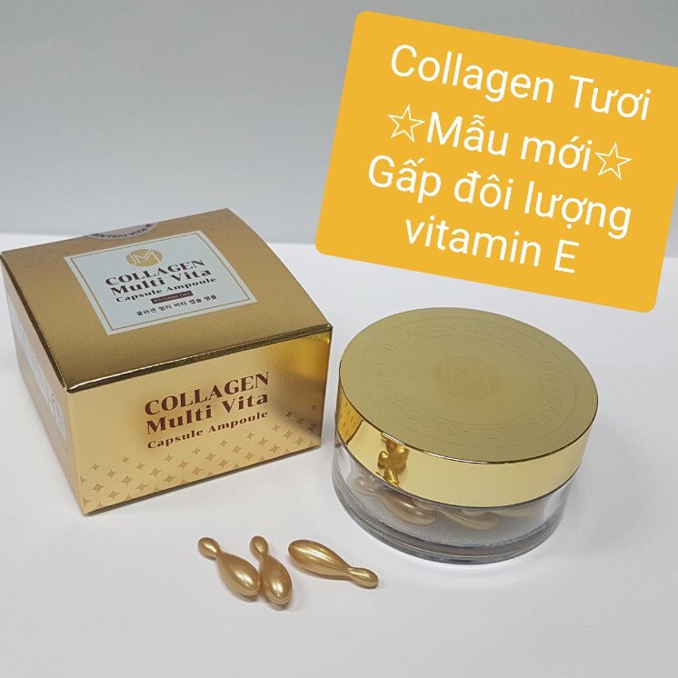 [Hoàn Tiền 8%]Serum Collagen Tươi Ammud Vita Capsule Ampoule - Hộp 38 viên