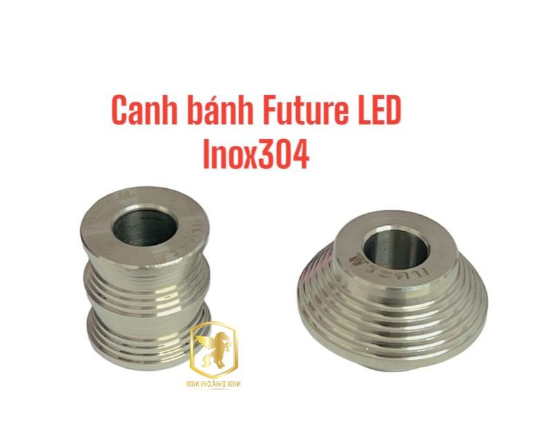Cặp Canh đùm bánh xe Inox 304 gắn xe máy FUTURE LED