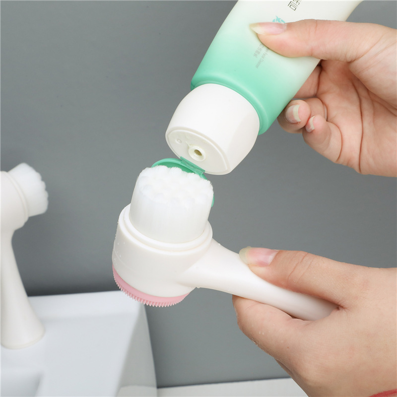 Cọ Rửa Mặt 2 Đầu Massage Mềm Mại