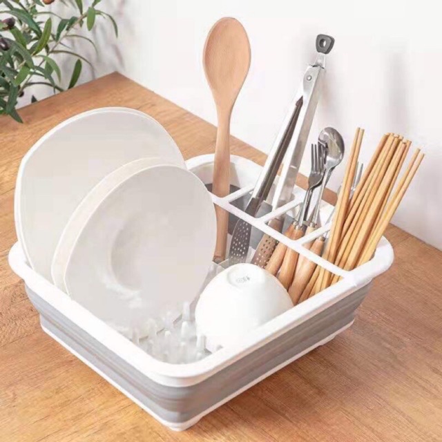 Chậu Úp Bát Gập Gọn Thông Minh 2in1
