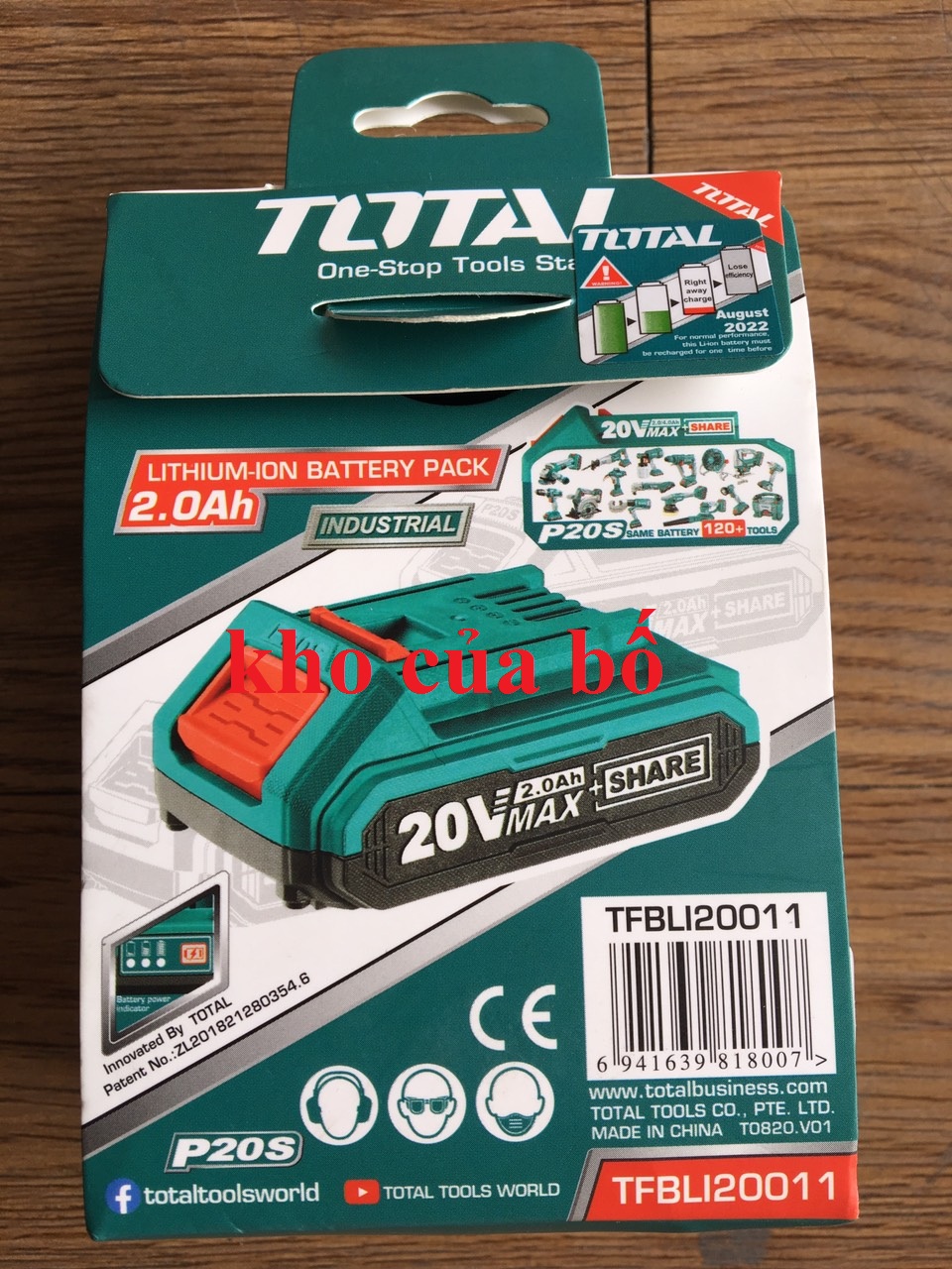 Pin Lithium - Ion P20S total TFBLI20011
