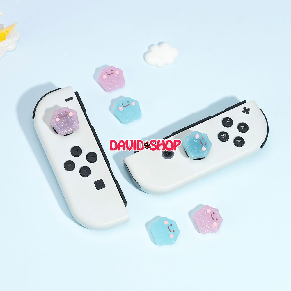 [Moncon] Núm bọc analog Ditto (Pokémon) cao cấp cho Joy-Con - Nintendo Switch OLED, V1, V2, Lite