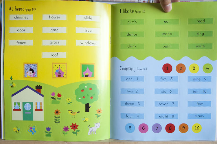 Usborne Sticker Book - First english words