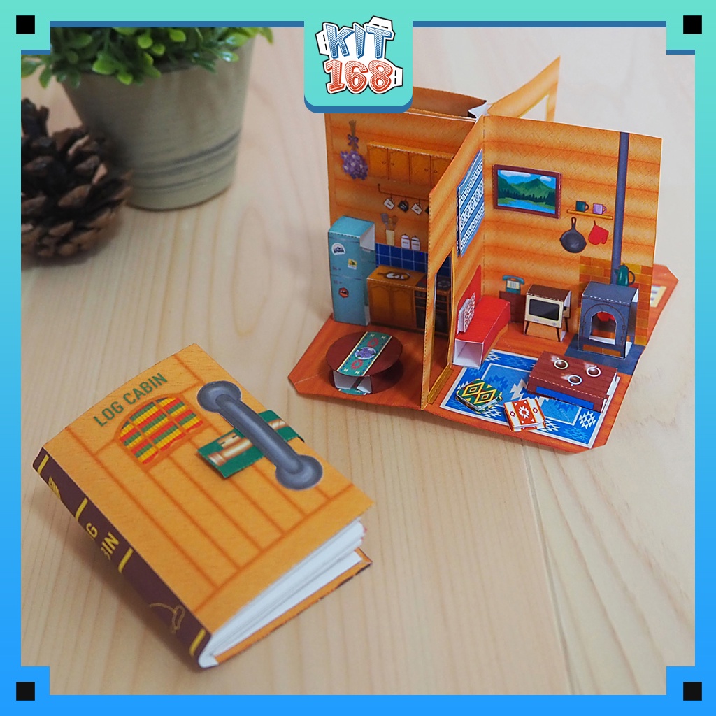 Mô hình giấy kiến trúc Sách mini Cabin