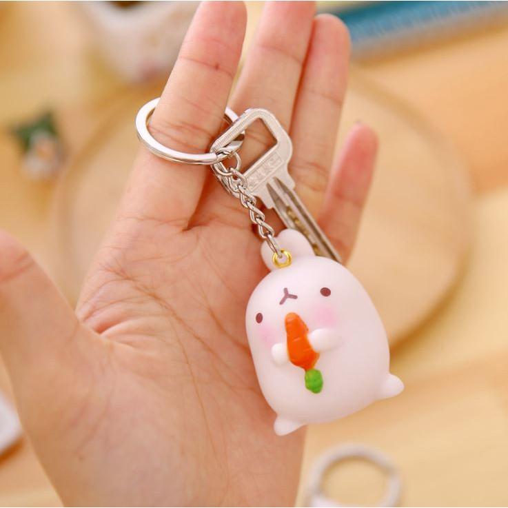 Móc Khóa Thỏ Molang Dễ Thương - laza88