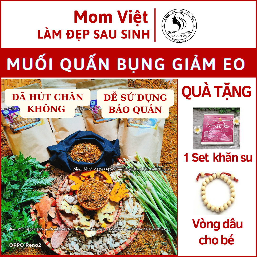 Muối Thảo Dược Chườm Bụng Sau Sinh